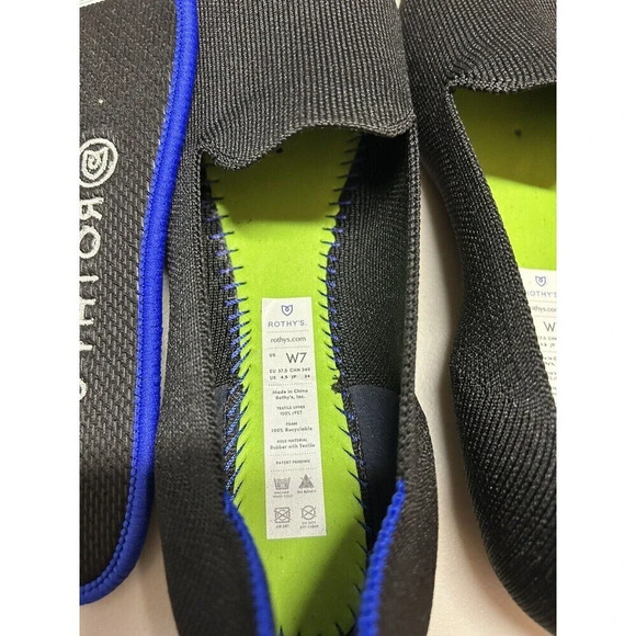 Rothy's women's black loafers slip on shoes size 7 EXCELLENT COND. - Picture 8 of 8